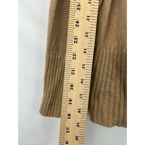 Everlane Women's Medium Cashmere & Wool Blend Turtleneck Sweater Camel Tan - Picture 4 of 11